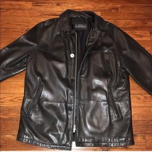 Nicole Miller leather coat